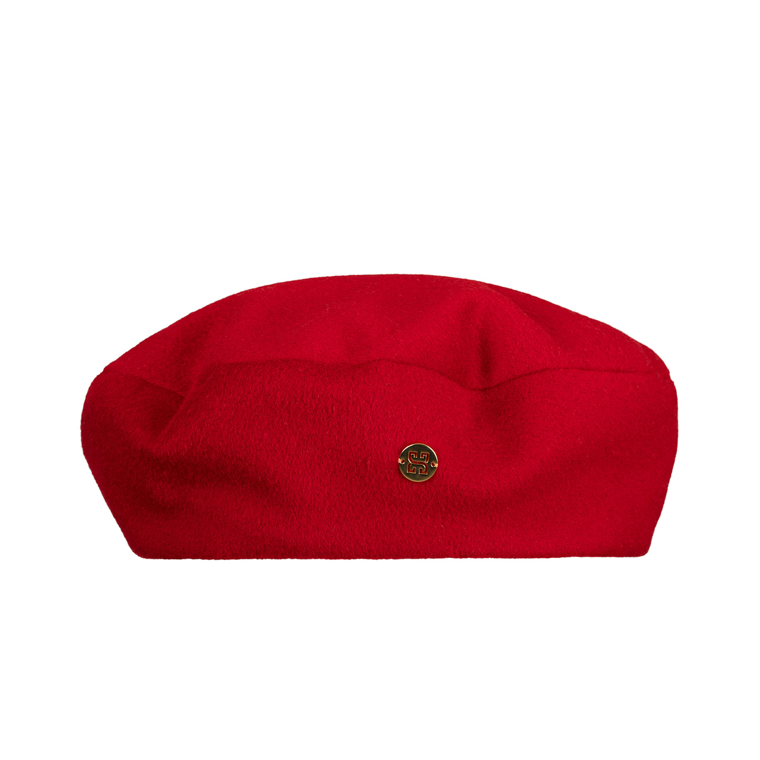Alternative view of CHANTEL - Red Cashmere Beret Hat