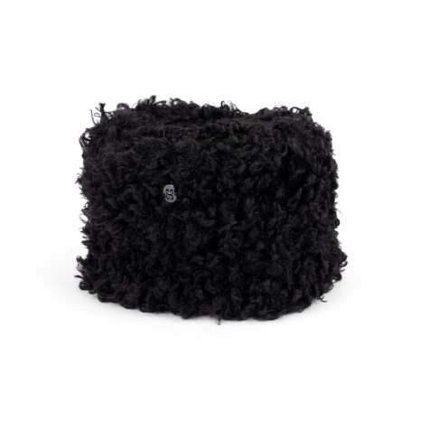 SOOTY PUFF BLACK CURLY CALPAC HAT