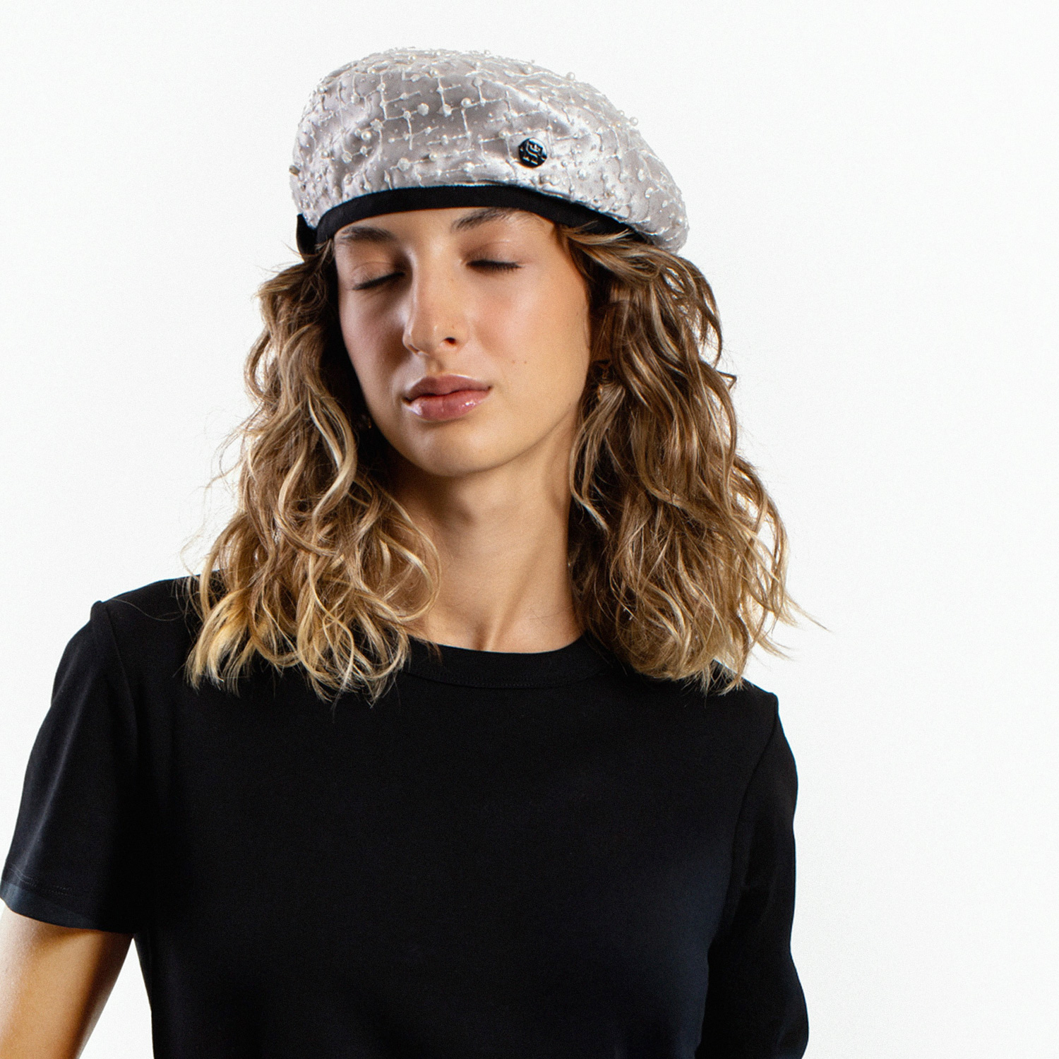 JACQUELINE - Pearl Embellished Beret