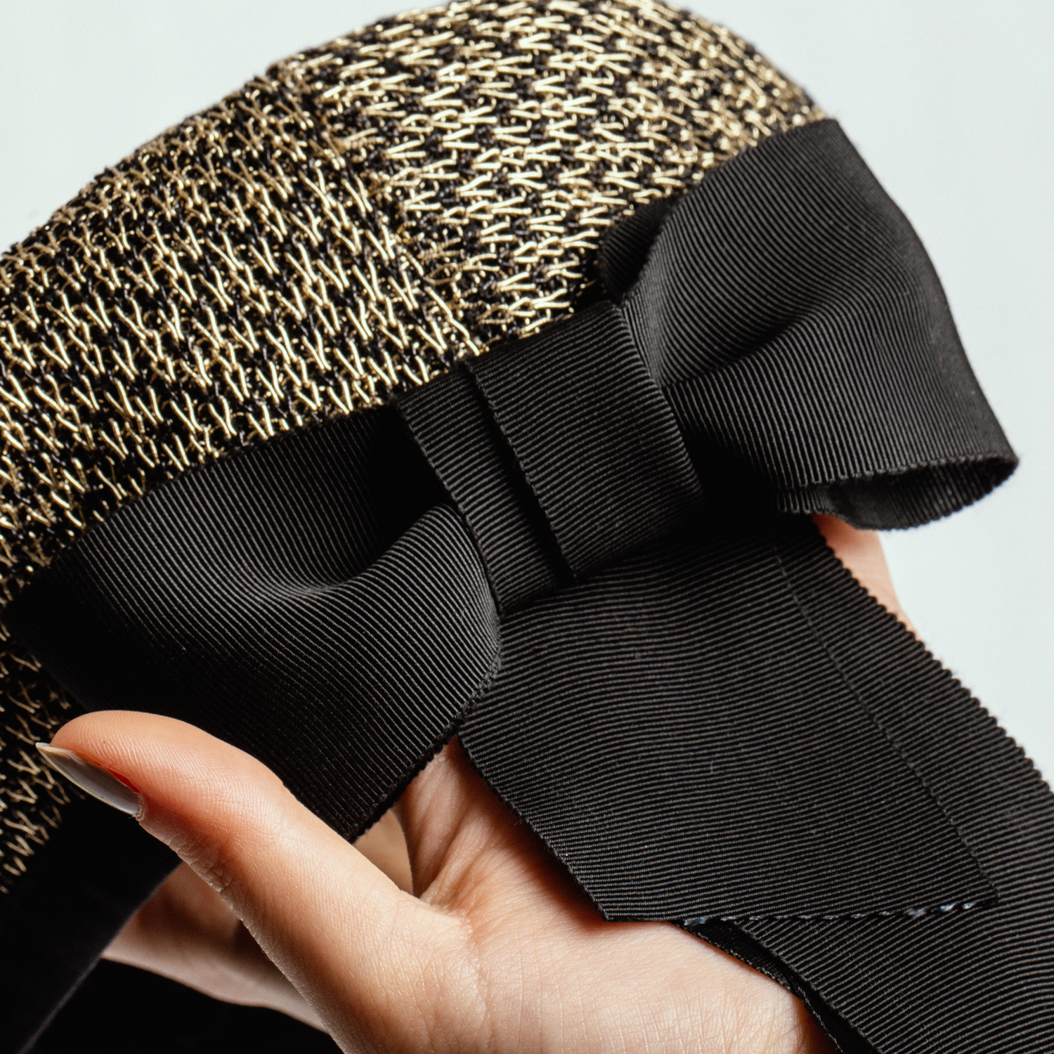 Alternative view of SHEILA - Beret Hat With Oversized Bow