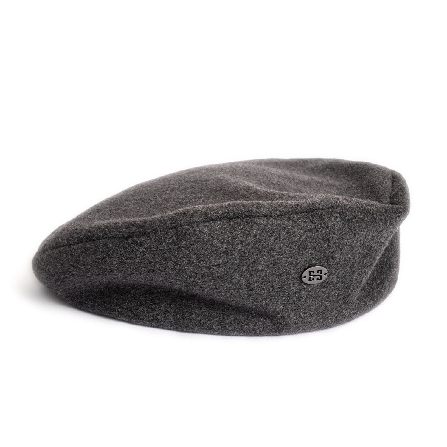 Alternative view of CHANTEL - Grey Wool Cashmere Beret Hat