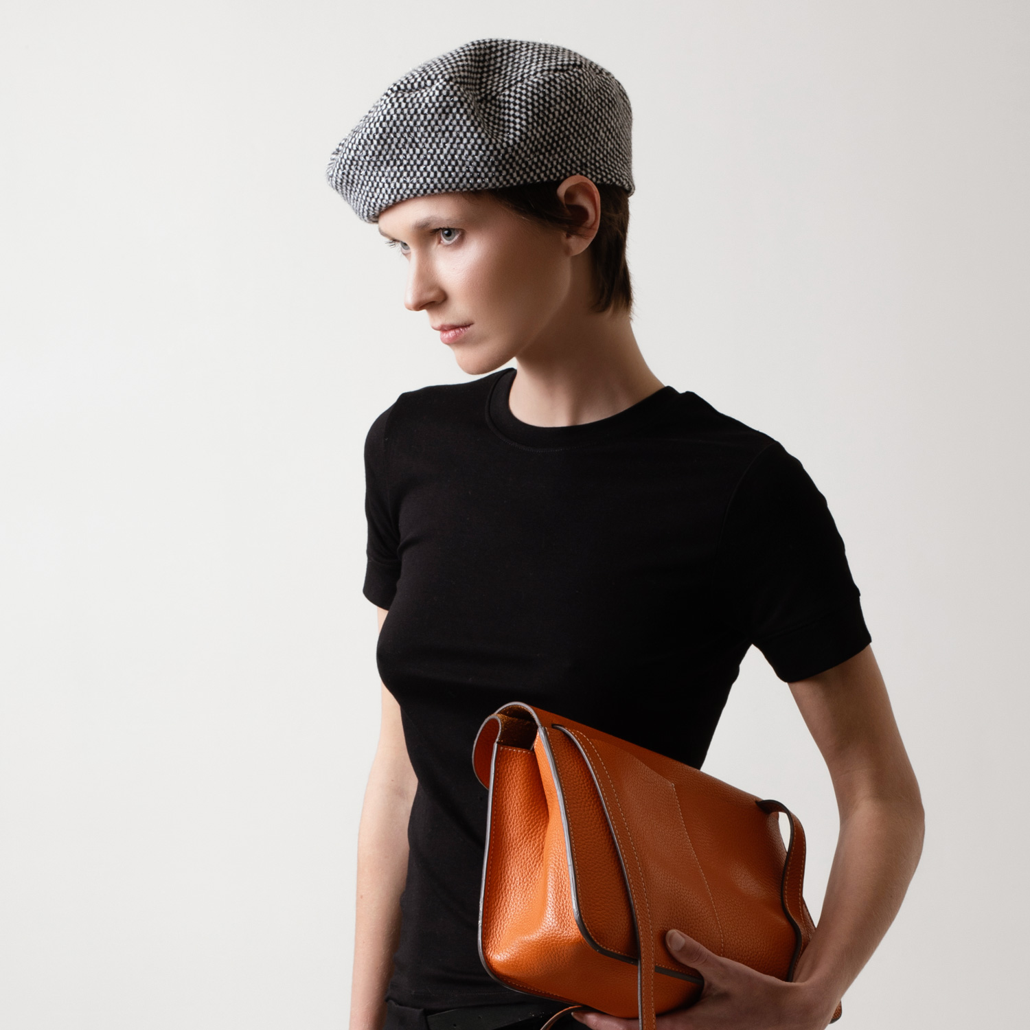 DIANA - Checkered Wool Beret