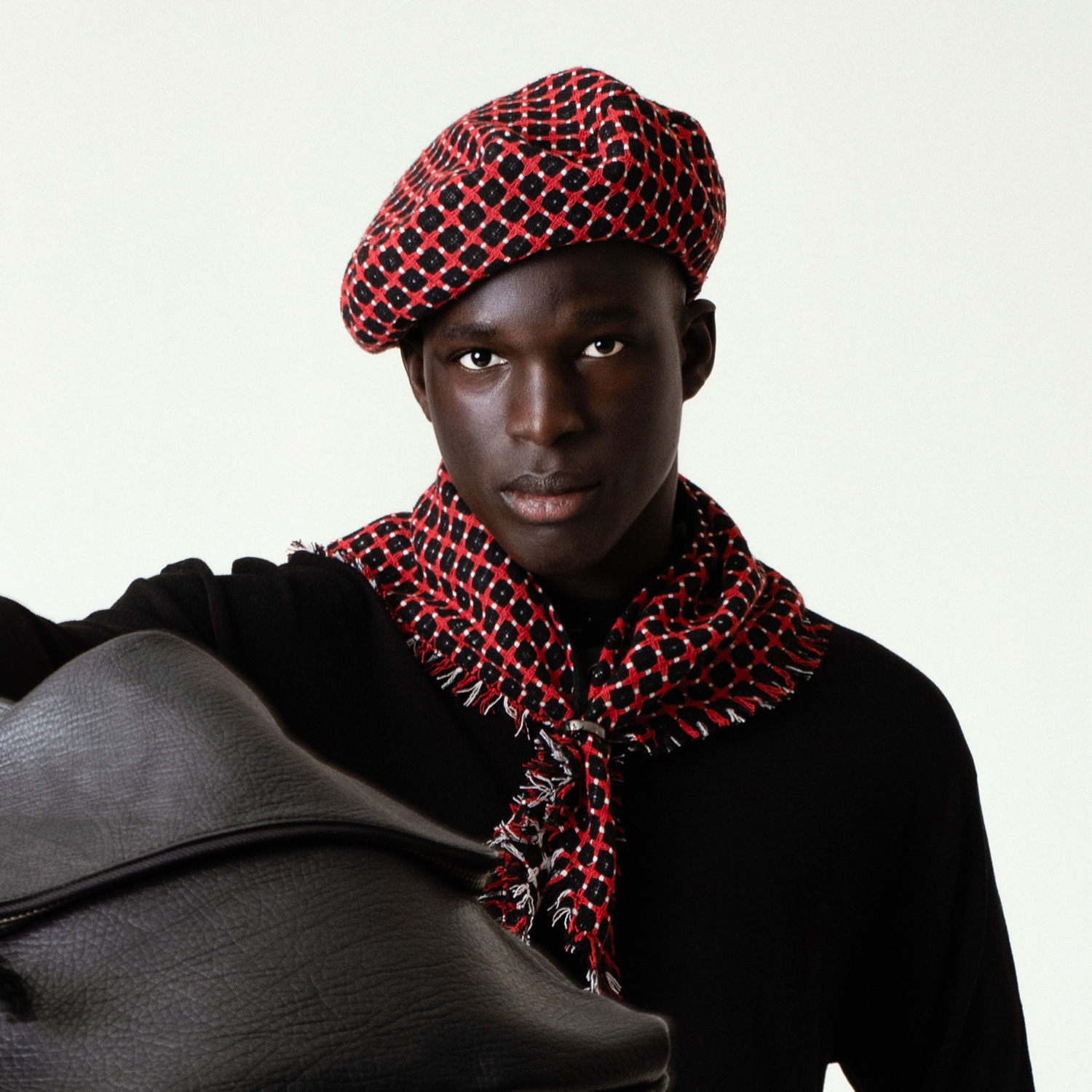 DANNY - Mesh Cotton Tweed Beret Hat