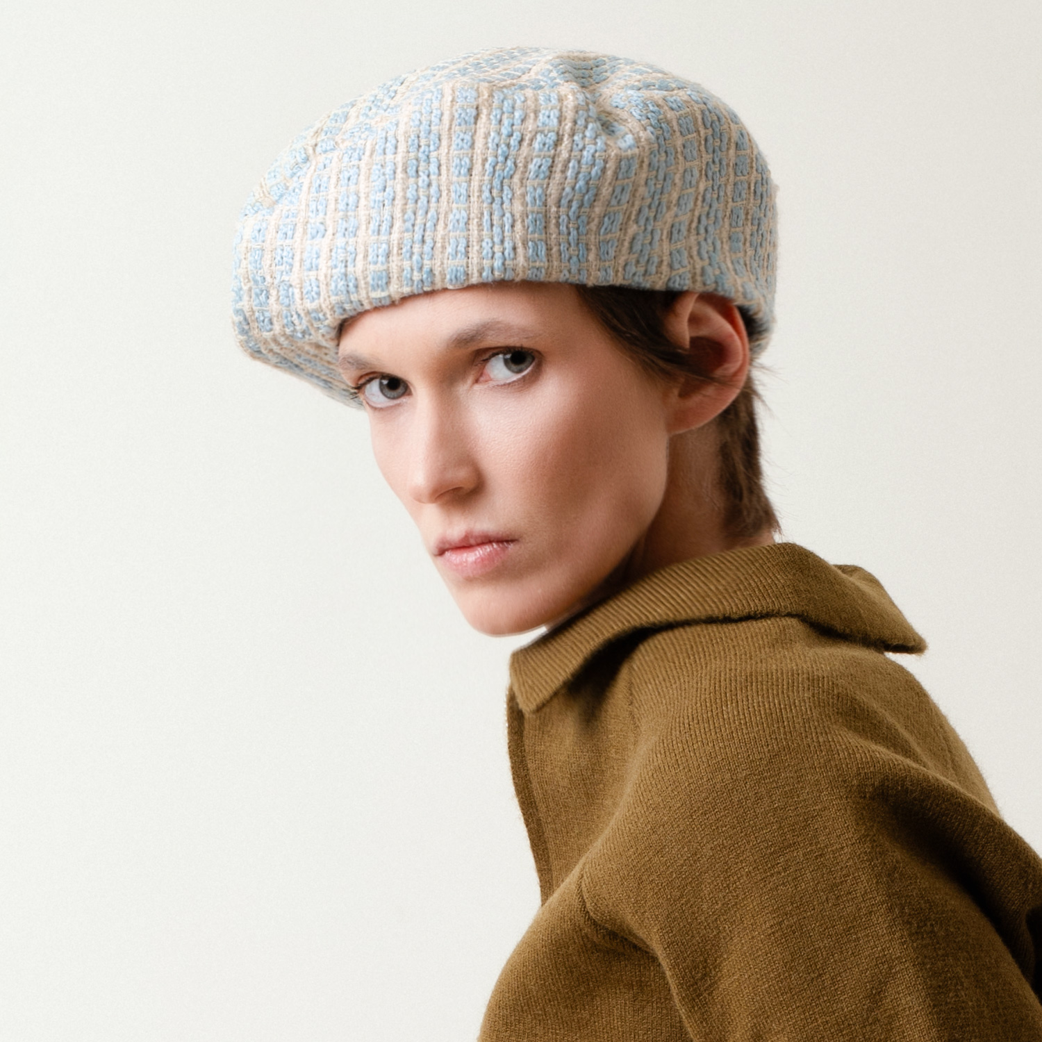 DIANA - Cotton Tweed French Beret