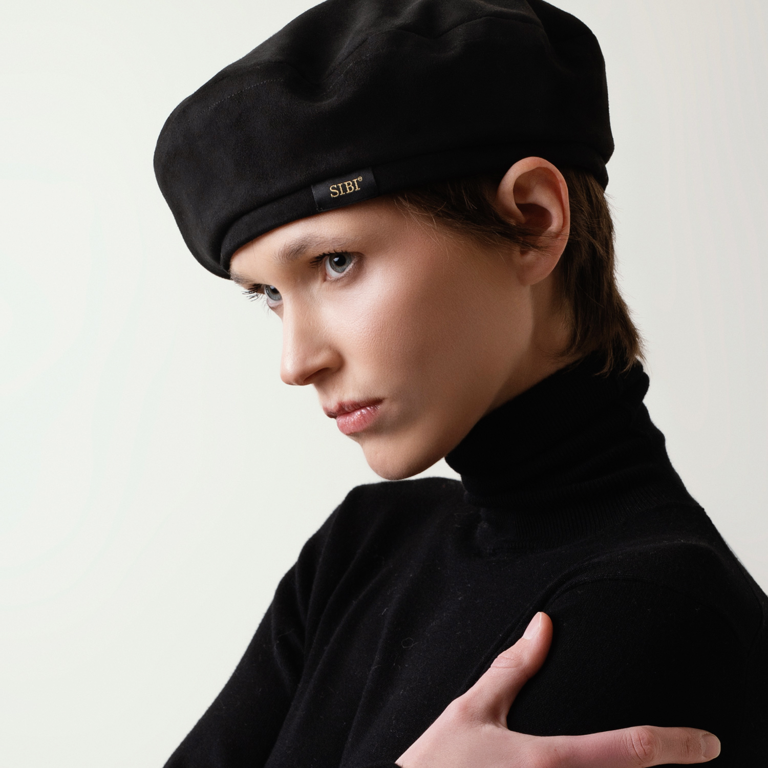 Alternative view of LUCIE - SUEDE BERET HAT